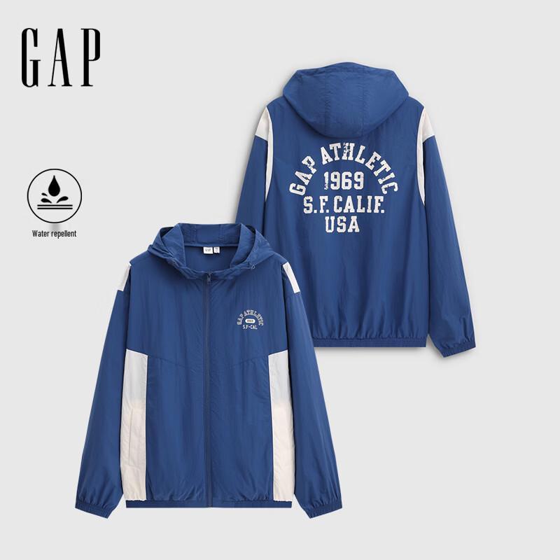 GAP Unisex 2026 Spring Water-Repellent Sun Protection Hooded Jacket 854132 185/108A