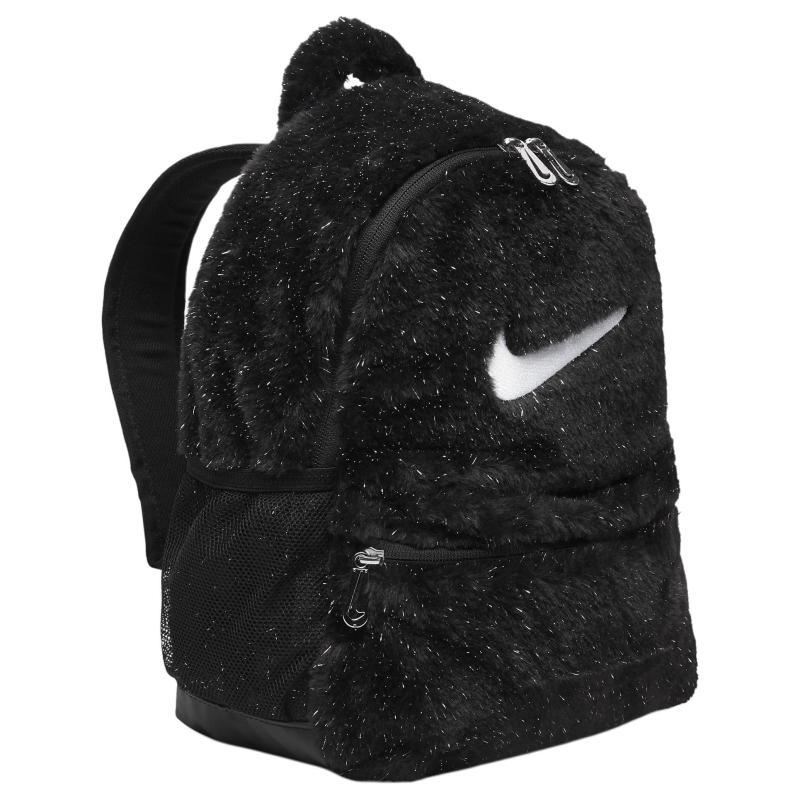 Nike Big Kids' Faux Fur Backpack 11L Casual FZ1330-010