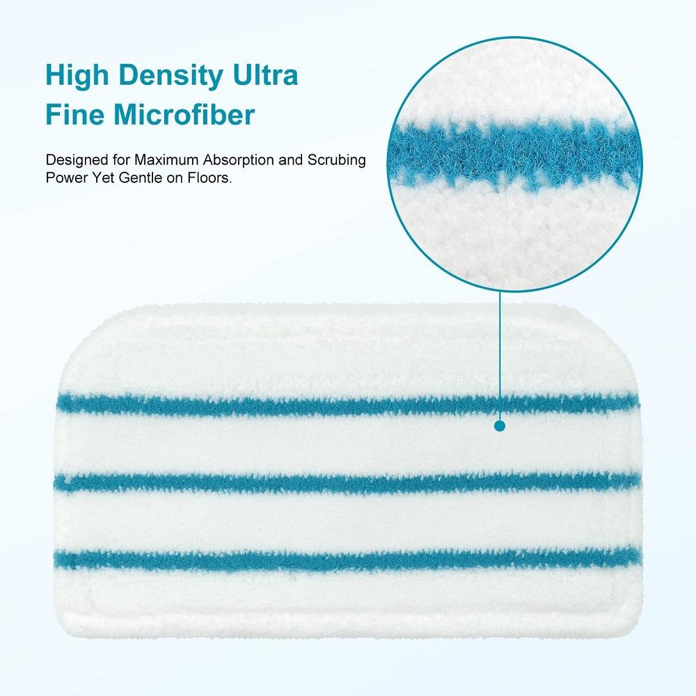 2PCS Mop Pads for Black & Decker Steam Mop FSM1610/1630/1300 Washable and Reusable Replacement Mopping Cloth