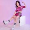 Jazz Dance Hip-Hop-Kostüm Urban Dance Mädchen Kleidung Pailletten Stil Tanzkleidung Teen Street Glänzende coole Kleidung für Kinder