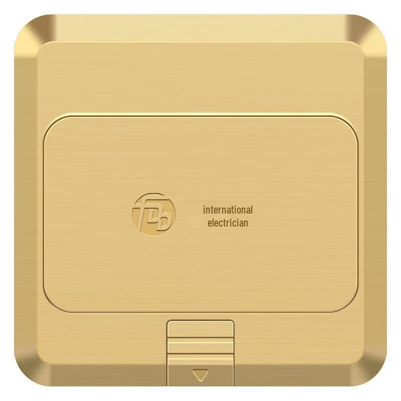 Hidden Damping Pop-up Copper Floor Power Socket