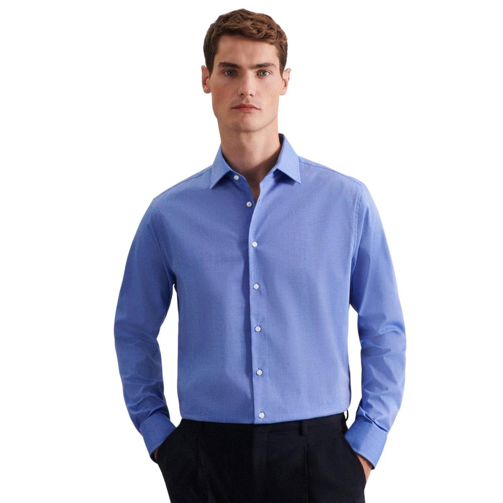 Seidensticker Mens 1/1 Business Kent Collar Shaped Formal Shirt