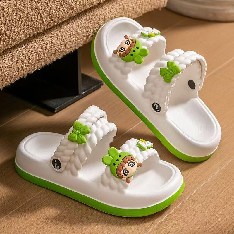 Summer new EVA high elastic home two wear sandals outdoor non-slip light fashion cute cartoon women's sandals