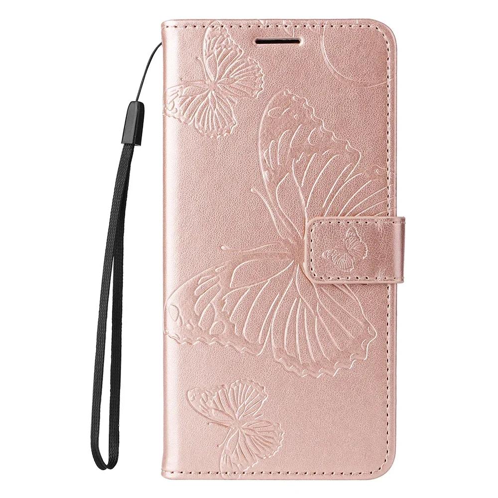 3D Embossed Pattern Flip Case For Moto G06 G56 G86 G05 G15 G55 G85 Stand PU Leather Wallet Cover Card Holder Strap