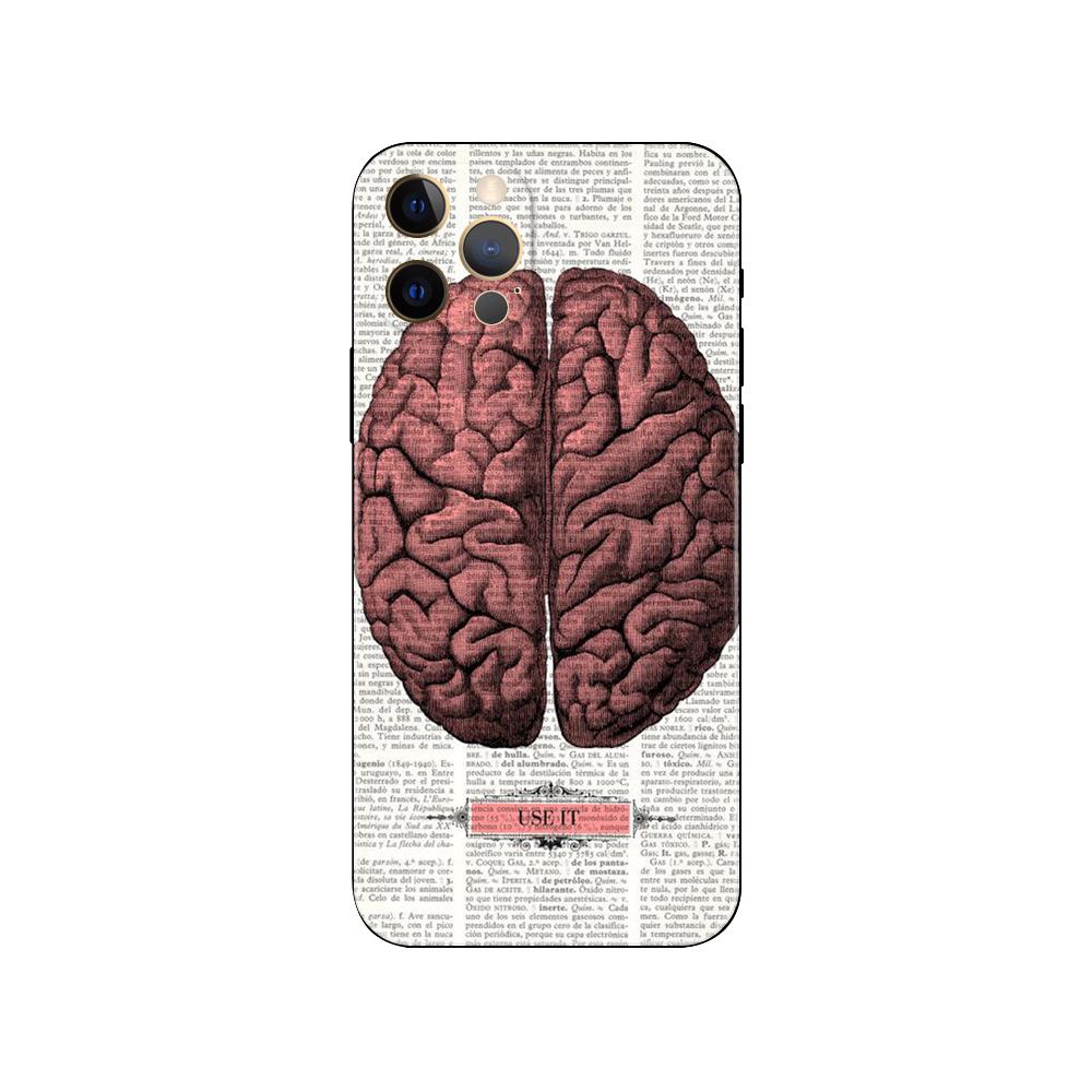 Human Skeleton Print Phone Case for Iphone 14 5s 2020se 6 6s 7 8 Plus X 10 XR XS 11 12 13 Mini Pro MAX Black Tpu Back Cover