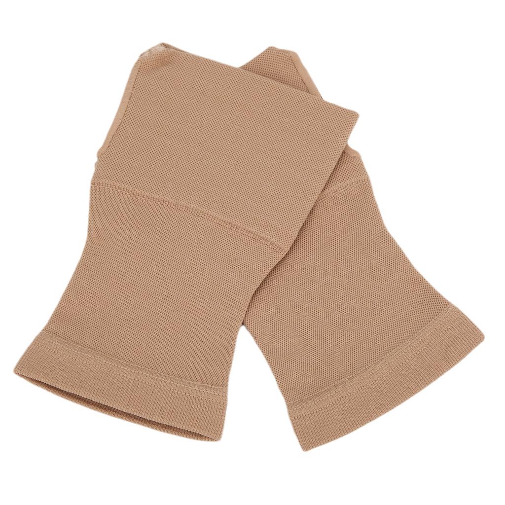 1 Pair Set Wrist Protective Brace Carpal Tunnel Support Fingerless Arthritis GlovesSkin Color