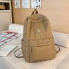 Solid Color New Japanese Retro Backpack, Versatile, Lightweight and Casual Commuting Backpack, Backpack, Computer Backpack