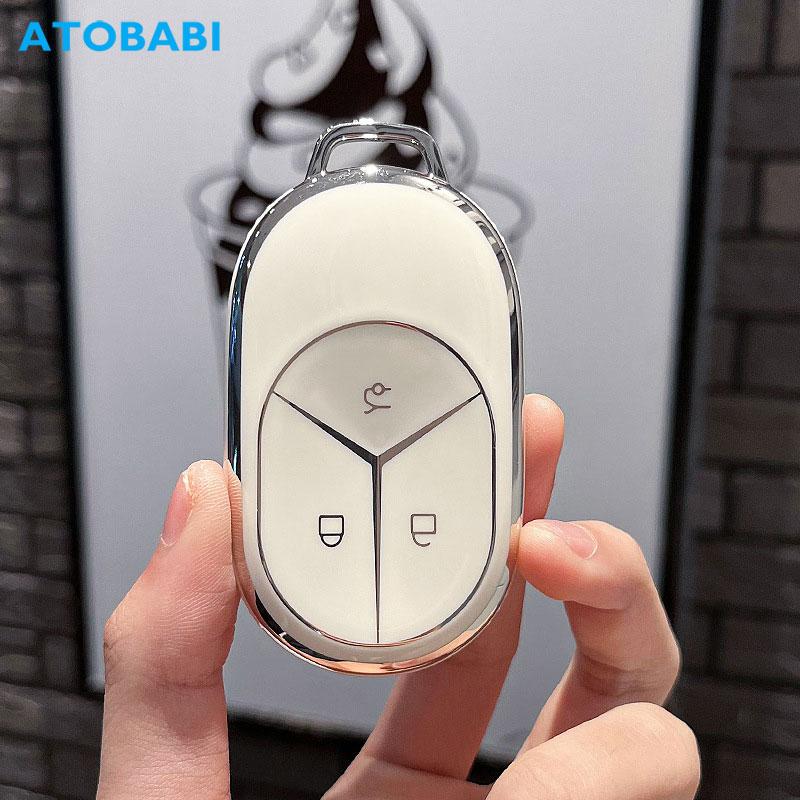 Tpu Car Key Cover Smart Keyless Entry Remote Control Fobs Cases Protector Auto Accessories For Nio Et7 Et5