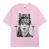Korean Kpop Hip-hop Group Lngshot OHYUL T-shirt Men's and Women's Fashion Casual Short-sleeved T-shirt Top