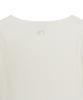 Emelbi Women'S Basic Slim Semi-Crop Square Neck Long Sleeve T-Shirt Ny (Cream)