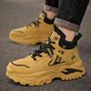 2025 New Men Outdoor Fashion Versatile Thick Sole Shoes Anti Slip High Top wear-resistant Sports Work Shoes Travel Casual Shoes