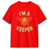 IM A Keeper Bee Beekeeper Pun Honey Lover Mens T Shirts Cool Tee Shirt Short Sleeve Round Collar TShirt Cotton Classic Clothes