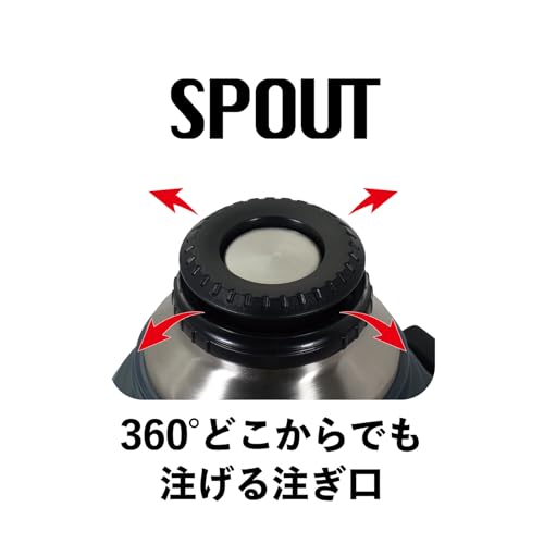 Pearl Metal Large Capacity Stainless Steel Water Bottle, 1500ml, 1.5L, Navy, Exheat, HC-906