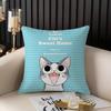 C-Chi'S Sweet Home Pillow Case Home Dorm Chair Back Short Plush Double-Sided Printing Office Nap Time Cushion Cover