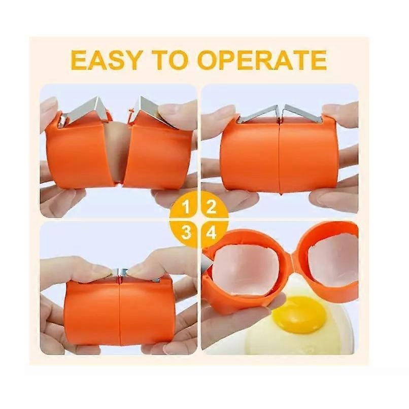 Egg Shell Opener, 2025 New Handheld Egg Cracker Tool for Raw Eggs Kitchen Gadgets