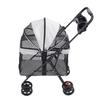 Pet Stroller One Click Folding Cat Stroller 4 Wheels Dog Wagon with Sun Shades and Cup Holder for Travel Foldable Dog Stroller