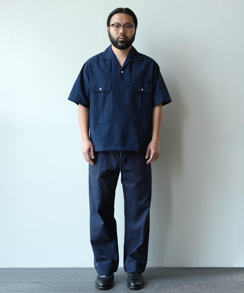 Bancheu Npg Hbt Cotton One Wash Fatigue Pants - Navy