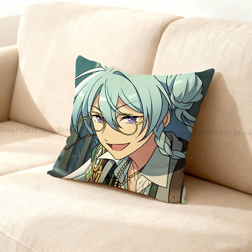 E-Ensembles S-Stars Wataru H-Hibiki Pillow Case Plush Pillow Cases Home Decoration Pillow Cover for Sofa Bed Chair Living Room