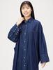 Snidel Cocoon Silhouette Design Shirt Dress SWFO224158 Women's BLU Free Size