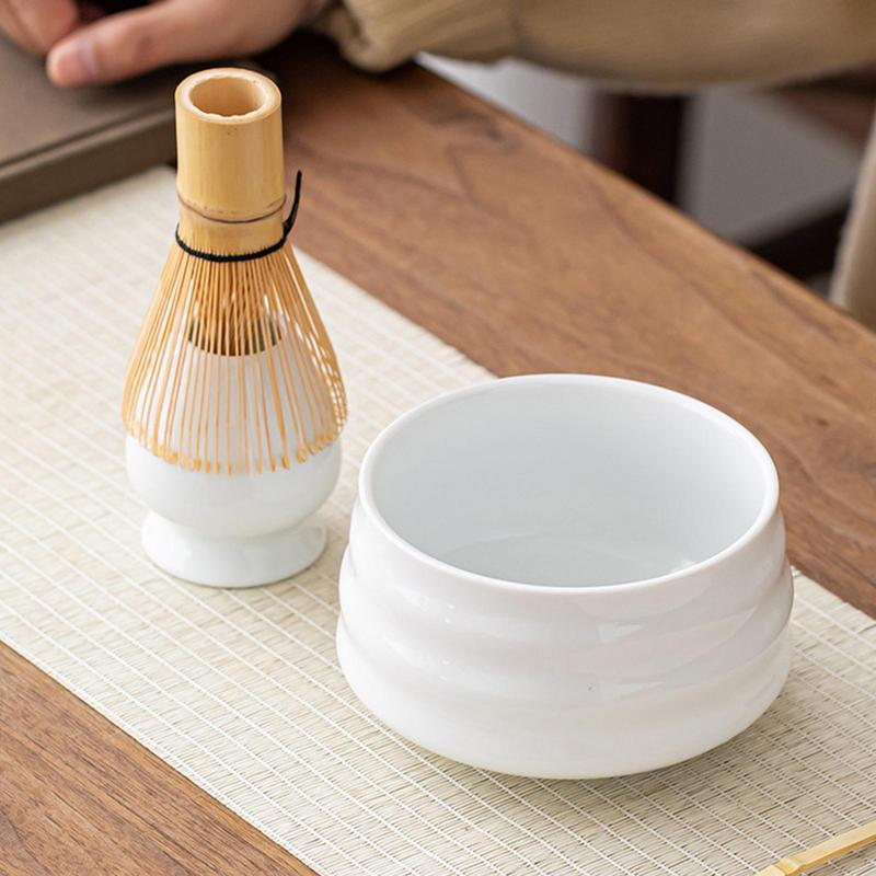 4 ks Japonská dárková krabička Sada Matcha Bezpečný bambusový metlička Lžička Čajové sady Vnitřní Nápojový obchod Nástroje pro přípravu čaje Příslušenství