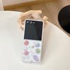 Applicable To Samsung Zflip6 Airbag Anti-Drop Mobile Phone Case Folding Screen Flip W24Flip Planet Glitter Female Model