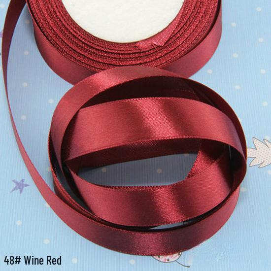 2cm Satin Polyester Ribbon for Gift, Souvenir Packaging, Wedding Cake Decoration, and Binding.