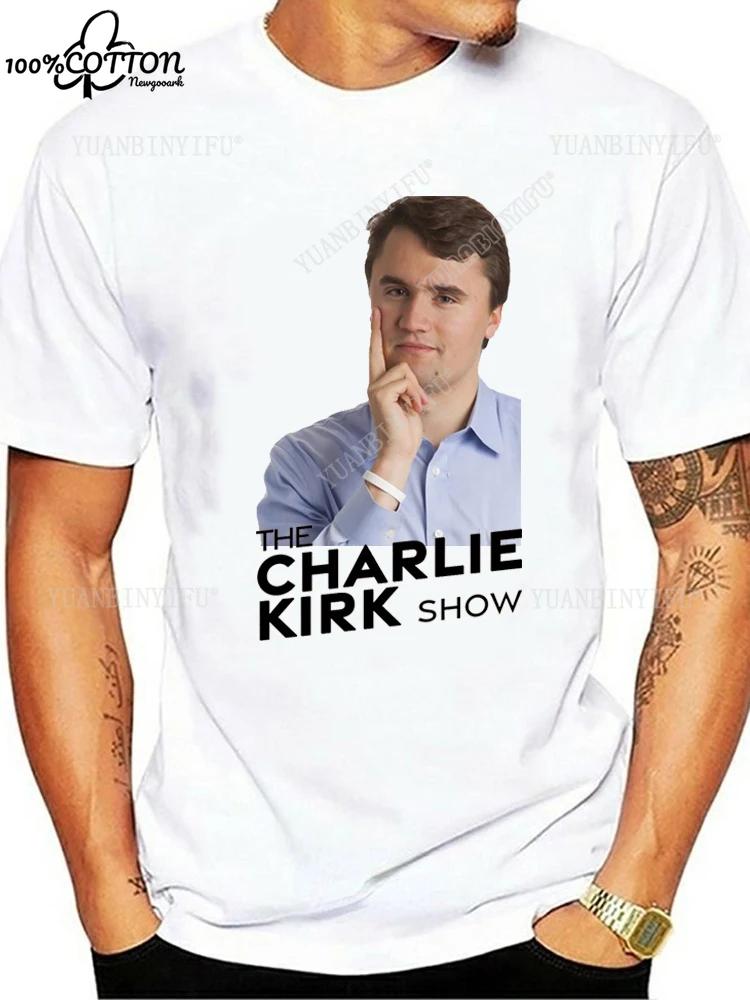 Heißer Stil Lässig FREEDOM Charlie Kirk Bedrucktes T-Shirt Locker 100% Baumwolle Freizeit Unisex Shirt Heißes Produkt S-6XL
