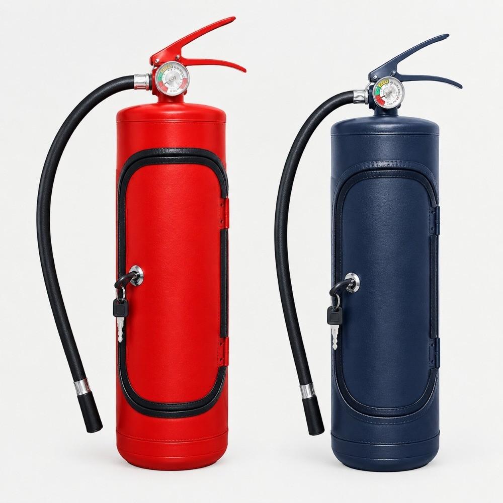 Iron Fire Extinguisher Wine Cooler Fire Extinguisher Shape Wine Bottle Rack Outdoor Picnic
