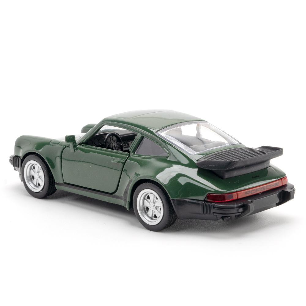 1/36 Scale Porsche 911 Turbo Toy Car Model Alloy Diecast Retro Racing with Pull Back Scale Model for Boy Gift Collection