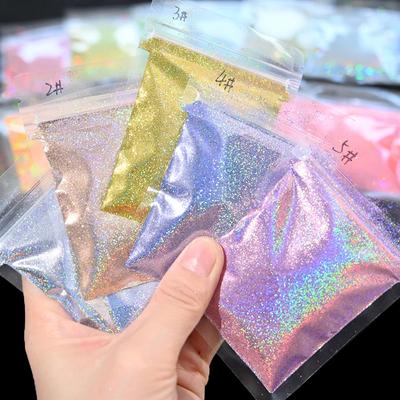 10G Loose Fine Glitter Reflective Gel Polish Accessories Nail Powder Laser Holographic Bulk Glitter Nail Shining Sparkly Pigment