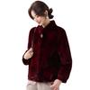 Elegant Faux Mink Velvet Autumn/Winter Coat for Middle-Aged Women
