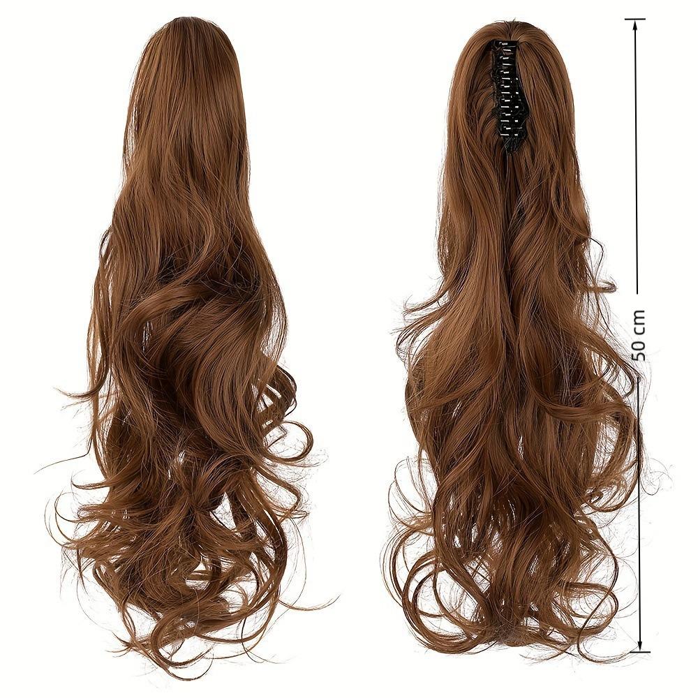 Curly Style Claw Clip in Hairpiece Long Synthetic Hairpiece New Wavy Ponytail