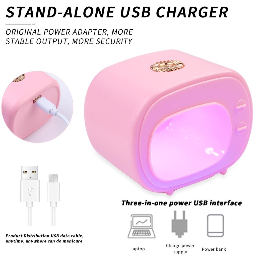 Portable USB Mini Nail Gel Lamp for UV/LED Polish