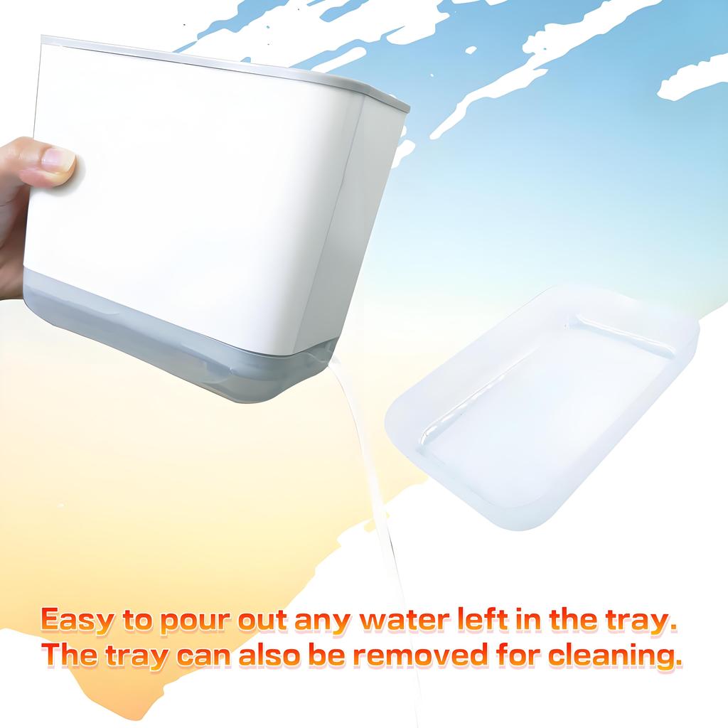 Dish Brush Holder with Removable Tray | Sink Organizer for Sponge Scrubber & Utensils | Countertop Drying Rack