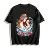 Floral Mother Baby Bath Print Casual Adult T-Shirt Pure Cotton T-shirt