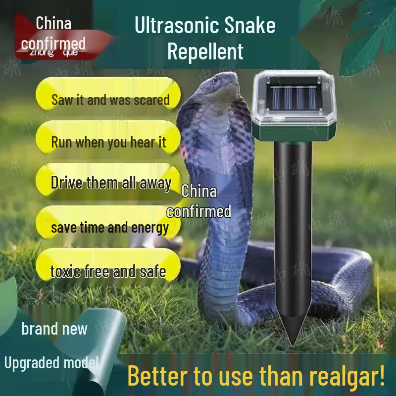 Solar Ultrasonic Snake Repellent (2-Pack)