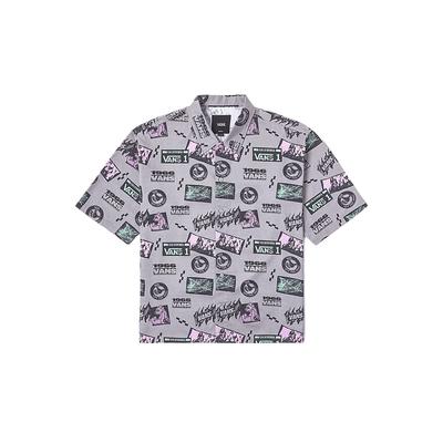 Casual Fashion Simple Short Sleeve Shirt Men Shirts Gray VN000NMAEFM