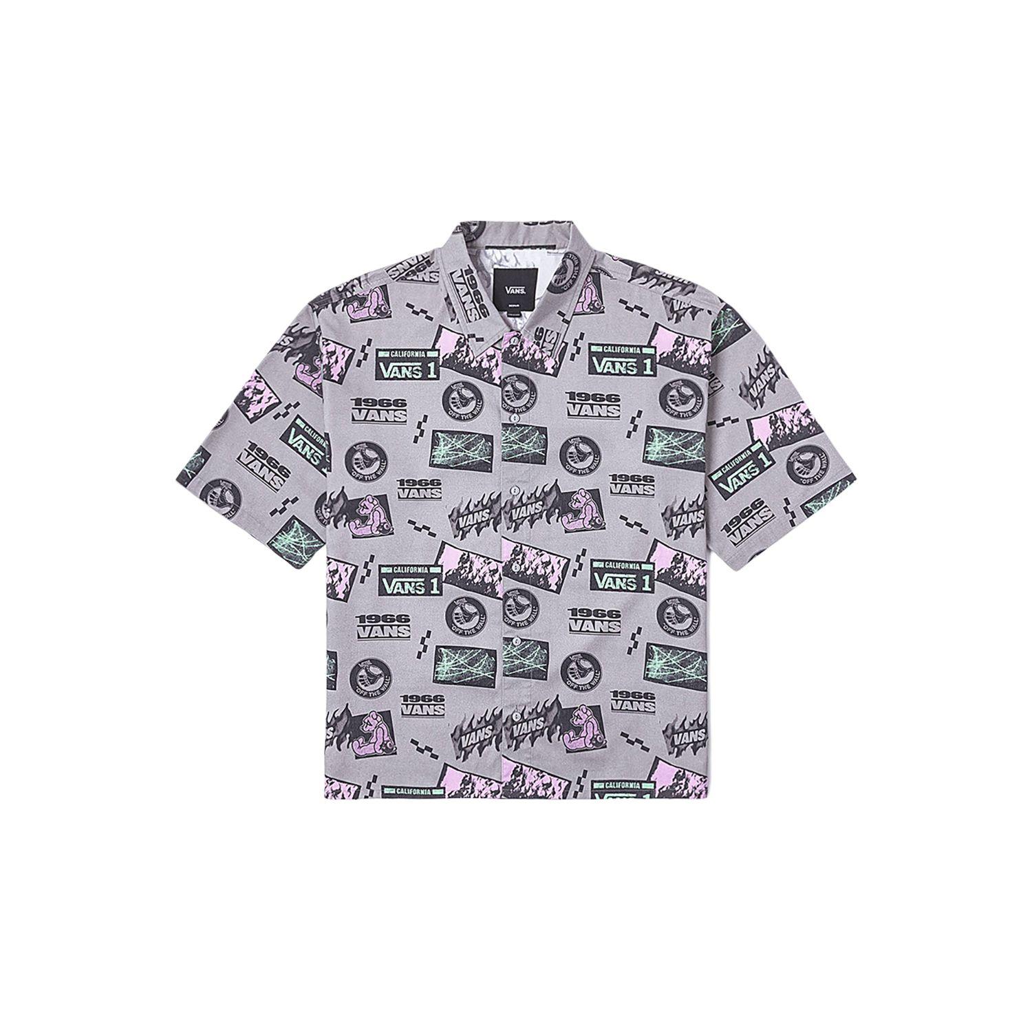 

Vans Casual Fashion Simple Short Sleeve Shirt Men shirts Gray VN000NMAEFM XXL