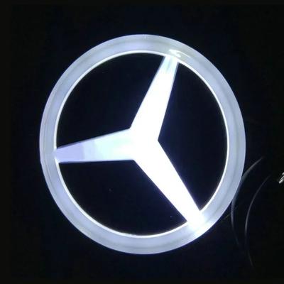 9,5 cm Emblemat Bagażnika Tylnego Samochodu ABS LED Odznaka Światło Akcesoria do Mercedes Benz Klasa S350 S300L S A B C E GLA GLK ML GL GLC GLE