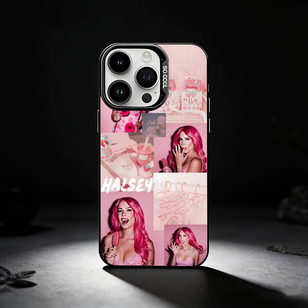 Singer H-Halsey Phone Case For iPhone 17,16,15,14,13,12,11 Plus,Pro Max,XS,Colored silver phone case