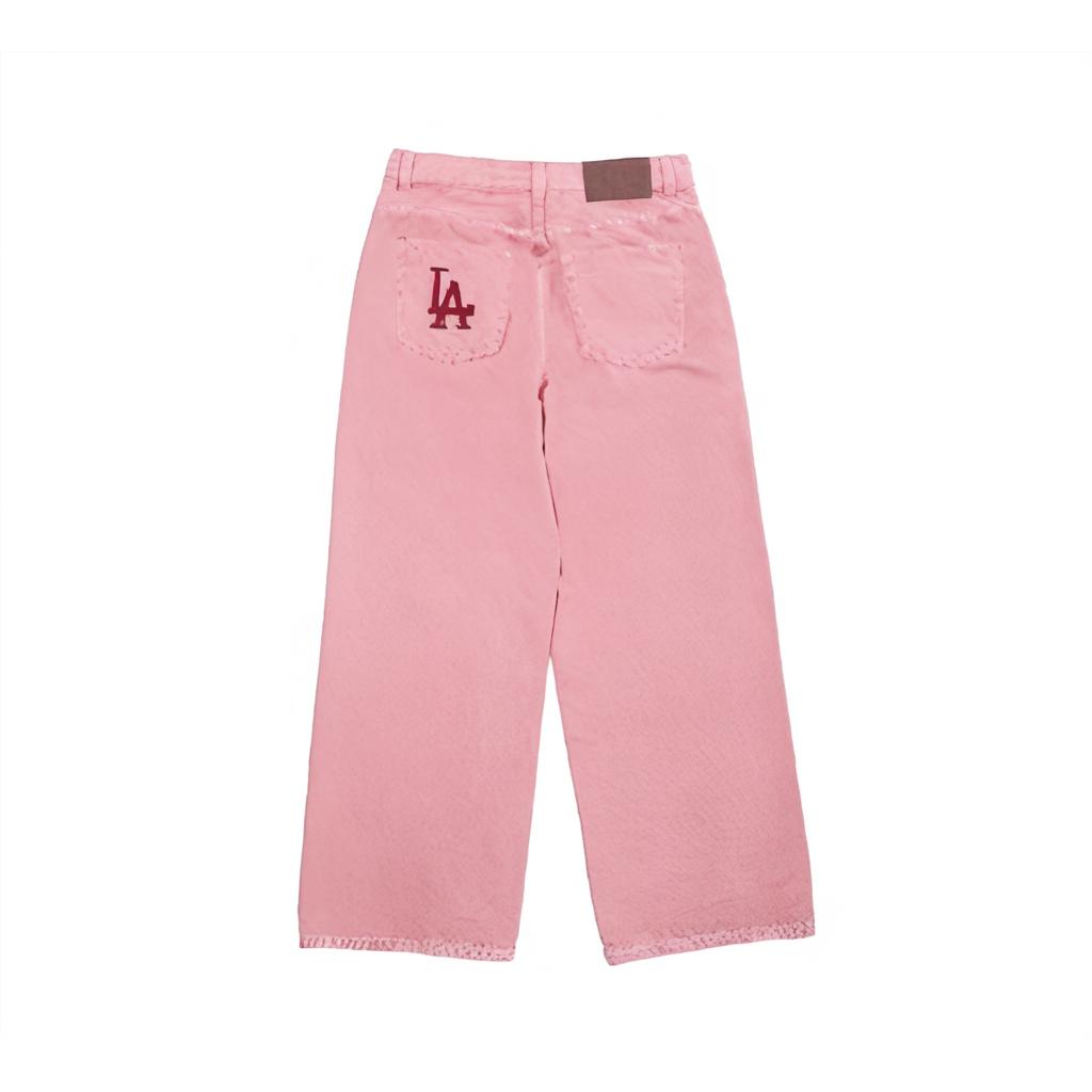 New MLB Los Angeles Dodgers Jeans Women's Pink 3FDPV0144-07PKM