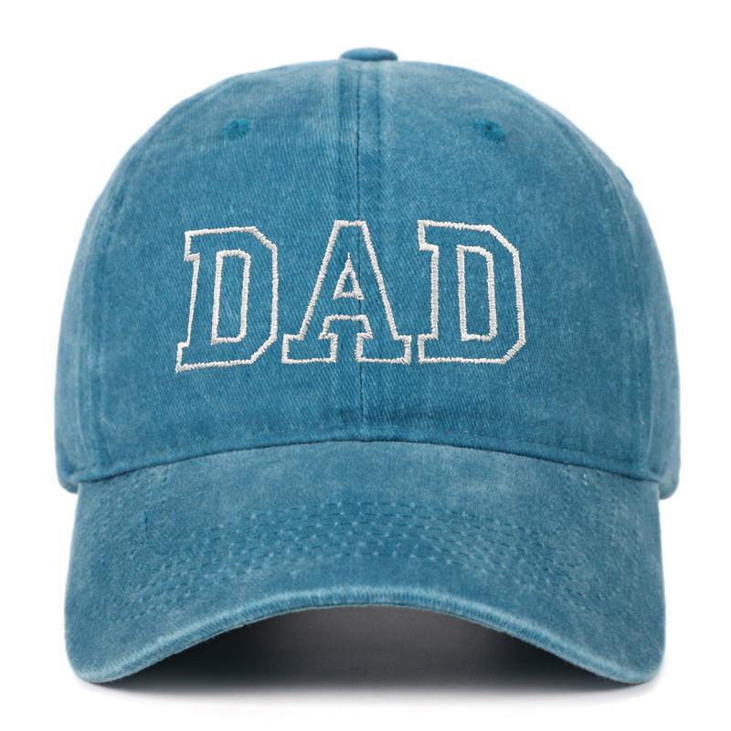 Dad Mom Embroidered Baseball Cap With Cotton Material For Summer Casual Style