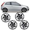 4 Pièces Cache-moyeux 14 Pouces Protection Complète Clipser Universel Protection Jante pour la Plupart des Voitures Camions SUV