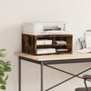 Printer Stand Smoked Oak Finish 49 X 40 X 22.5 Cm Engineered Wood