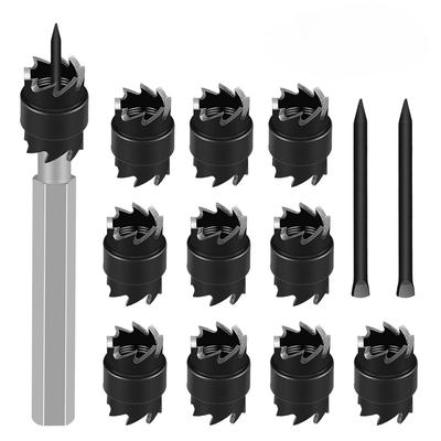13-teiliges Punktschweißfräser-Set, 3/8 Zoll, doppelseitiger rotierender Punktschweiß-Entferner-Bohrer für das Punktschweißen mit Bohrmaschine