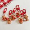 5-50Pcs Capibara Keychains Yellow Capybara Keyring For Bag Cell Phone Hanger Cute Car Key Pendant Small Gift Hairpin Accessories