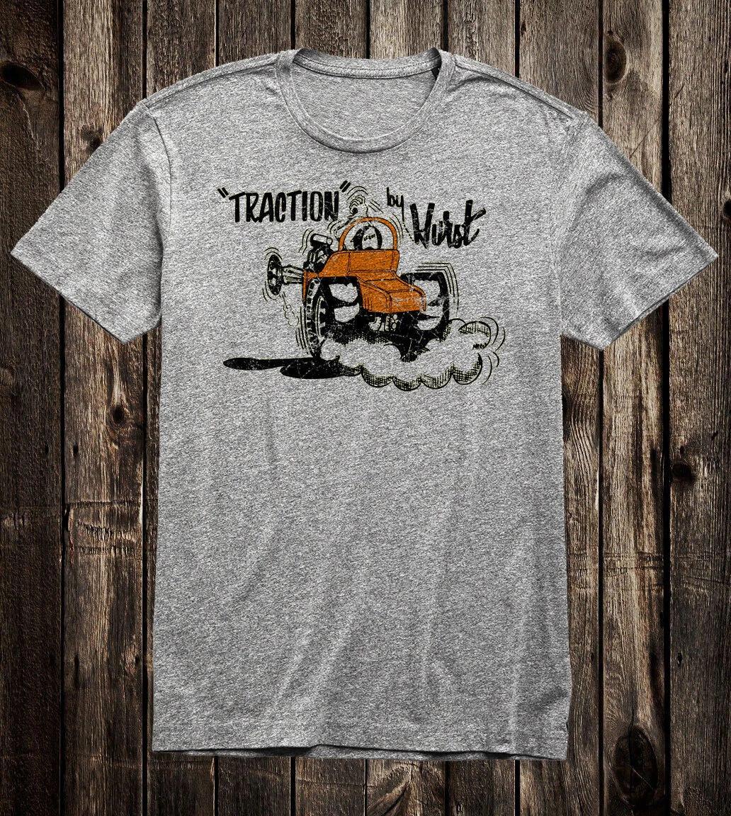 Футболка Hot Rod Гонки на выживание Ностальгия по гонкам Сцепление от Hurst Speed Shop L