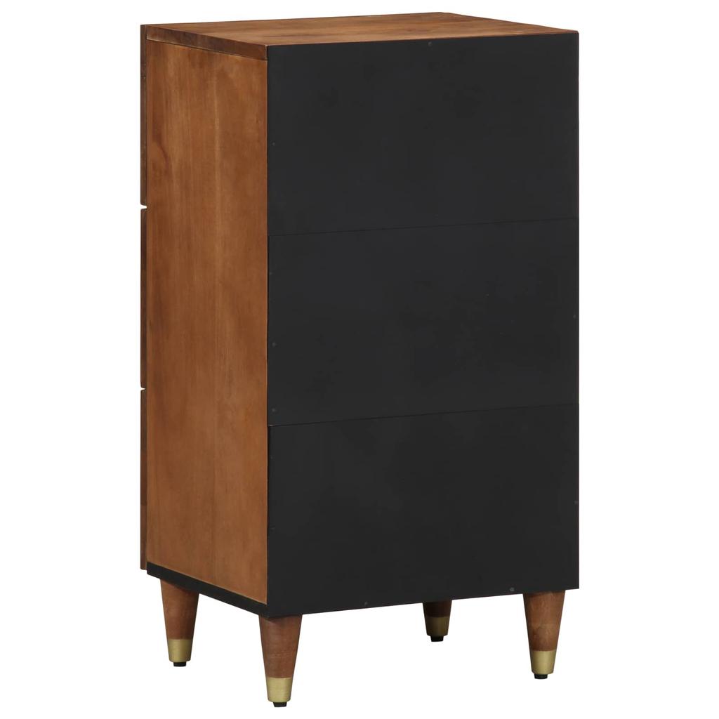 Sideboard with Drawers Brown 40 X 33 X 75 Cm Solid Mango Wood