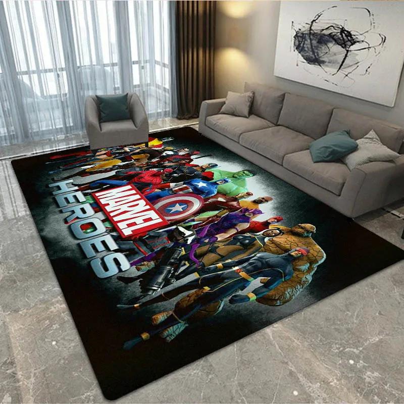 3D The Avengers Cartoon printed Carpet Living Room Bedroom Carpet Non-slip carpet home bedroom decor area rug Birthday Gift