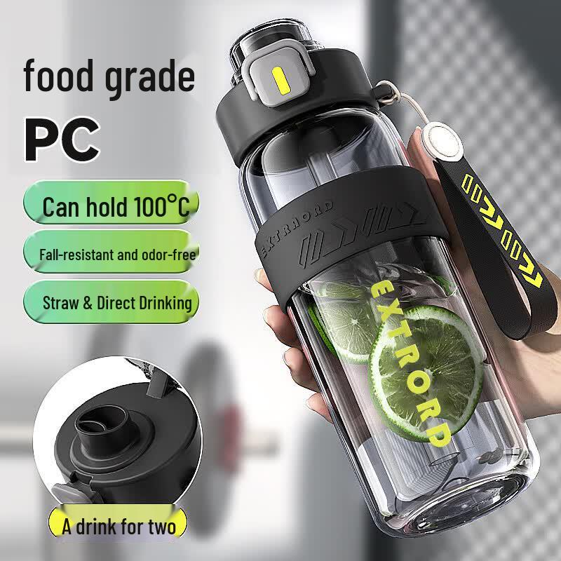Xidomi Large Capacity Dual-Drink Sports Water Bottle